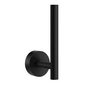 HOME - Spare Toilet Roll Holder, Black. Height 140 mm