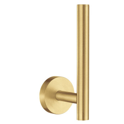 HOME - Spare Toilet Roll Holder. Brushed Brass. Height 140 mm.