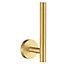 HOME - Spare Toilet Roll Holder. Brushed Brass. Height 140 mm.