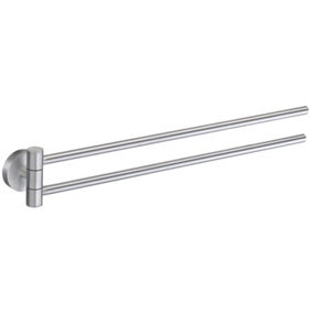 HOME - Swing Arm Towel Rail  in Brushed Chrome