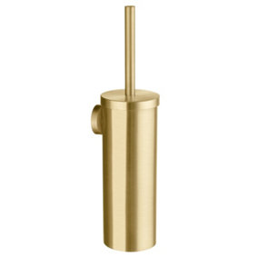 HOME - Toilet Brush. Brushed Brass. Height 390 mm.