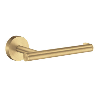 HOME - Toilet Roll Holder. Brushed Brass. Length 152 mm.