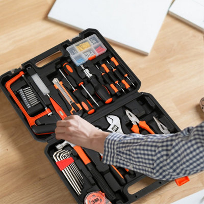 MECHMAX 149-Piece Tool Set – Home & Auto Repair Kit With Toolbox, Sockets, Screwdrivers, Pliers, Hammer
