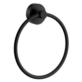 HOME - Towel Ring, Black, Diameter 170 mm