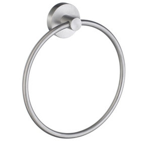 HOME - Towel Ring in Brushed Chrome