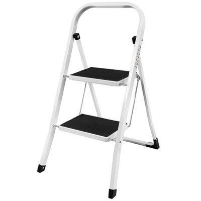 Home Vida 2 Step Ladder With Anti-Slip Mat Foldable Stool