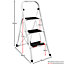 Home Vida 3 Step Ladder With Anti-Slip Mat Foldable Stool