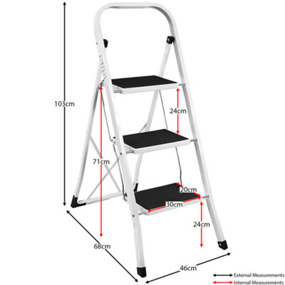 3 step on sale ladder b&q