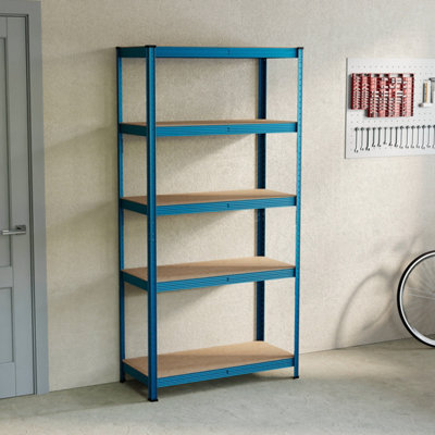 Home Vida 5 Tier Layer Plank Opslag Rekken Rack Heavy Duty Keuken Garage Rekken, Gegalvaniseerd 875 kg Capaciteit, Groot
