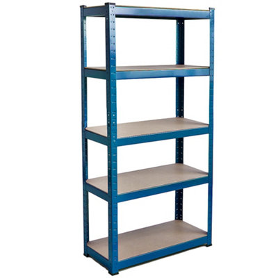 Simon rack Scaffalature Metalliche Senza Viti In Truciolare Maderclick Plus  5/500 Blu