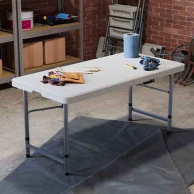 Home Vida Foldable 4ft Heavy Duty Folding Camping Picnic Garden Portable Table