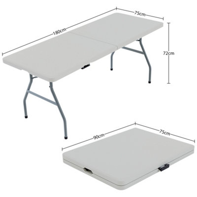 Home Vida Foldable 6ft Heavy Duty Folding Camping Picnic Garden Portable Table