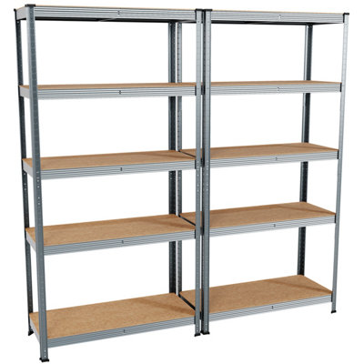 Home Vida Heavy Duty Adjustable Galvanised Steel Garage & Shed ...