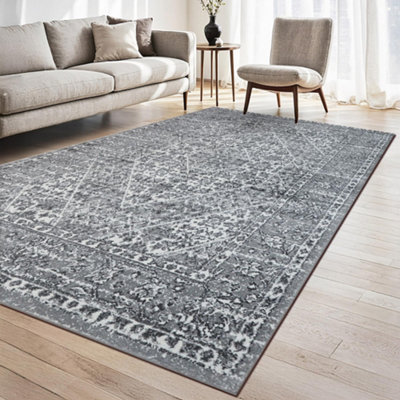 homeart Traditional Area Rug Super Soft & Sustainable Woven Neutral ...
