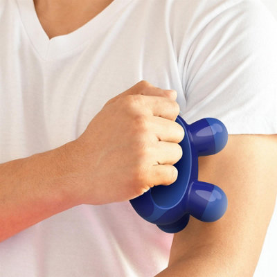 HOMEDICS QUATRO MINI HAND-HELD MASSAGER WITH HAND GRIP BATTERY OPERATED  NOV-37DBL-EU