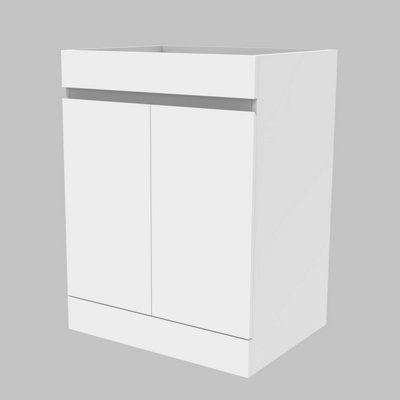 Homefast Bathrooms 500mm Bathroom Vanity Unit without Basin Matt White