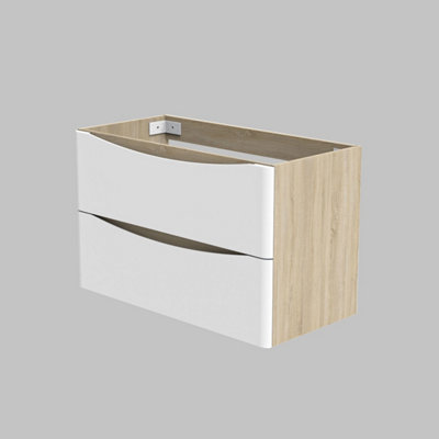 Homefast Bathrooms 800mm Bathroom Vanity Unit without Basin Matt White