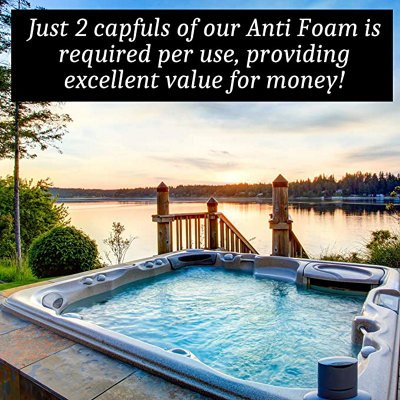 Homefront Anti Foam - Removes Surface Foam From Hot Tub, Spa and Whirlpool Water - Suitable for All Hot Tubs 10L