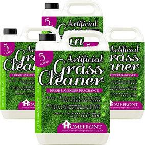 Homefront Artificial Grass Cleaner - Cleans and Sanitises Artificial Grass to Remove Germs, Stains, Odours, & Urine Lavender 20L