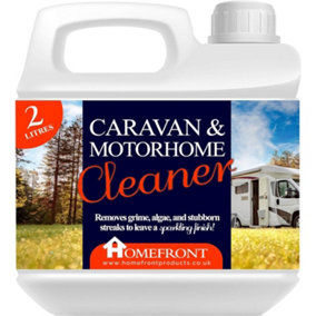 Homefront Caravan and Motorhome Cleaner - Deeply Cleans to Remove Black Streaks, Dirt and Grime - Easy to Use Formula (2 Litres)