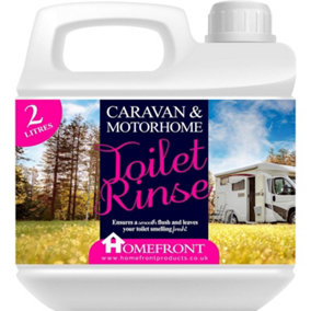 Homefront Caravan and Motorhome Pink Toilet Chemical Rinse Solution Fluid Cleaner Eco-Friendly Formaldehyde Free 2L