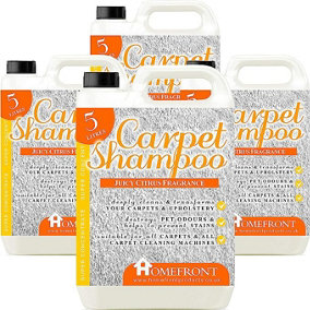 Homefront Carpet Shampoo - Deeply Cleans Carpets to Remove Stains and Odours Citrus Fragrance 20L