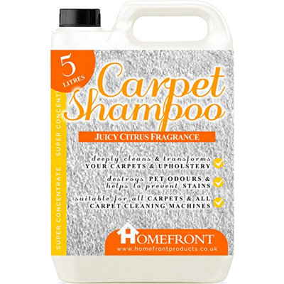 Homefront Carpet Shampoo - Deeply Cleans Carpets to Remove Stains and Odours Citrus Fragrance