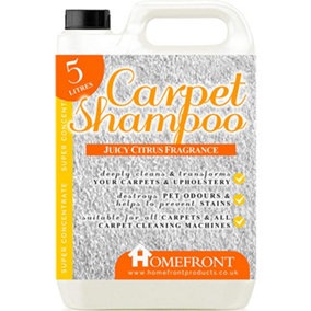 Homefront Carpet Shampoo - Deeply Cleans Carpets to Remove Stains and Odours Citrus Fragrance