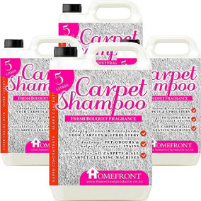 Homefront Carpet Shampoo - Deeply Cleans Carpets to Remove Stains and Odours - Floral Fragrance 20L