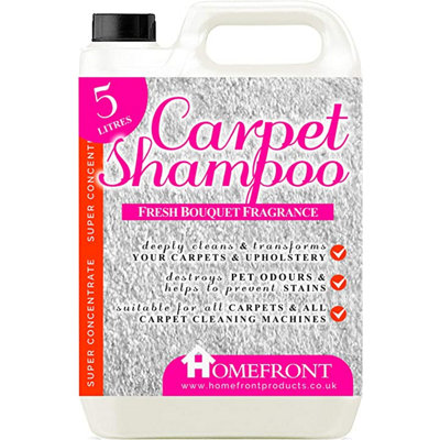 Homefront Carpet Shampoo Deeply Cleans Carpets to Remove Stains and Odours Floral Fragrance