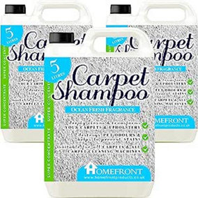 Homefront Carpet Shampoo - Deeply Cleans Carpets to Remove Stains and Odours Ocean Fragrance 15L