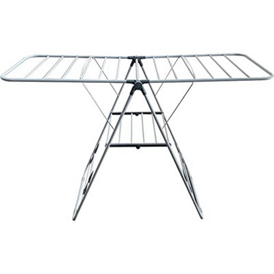 Homefront Clothes Airer Dryer - Lightweight & Foldable Design - Adjustable Side Wings & Fitted Shoe Racks