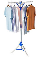 Homefront Clothes Rail Airer Drier, Portable Clothes Horse Hanger Rotary Tripod Design, Folds Flat for Storage, Easy Setup