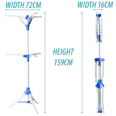 Homefront Clothes Rail Airer Drier Two Tier, Portable Clothes Horse ...