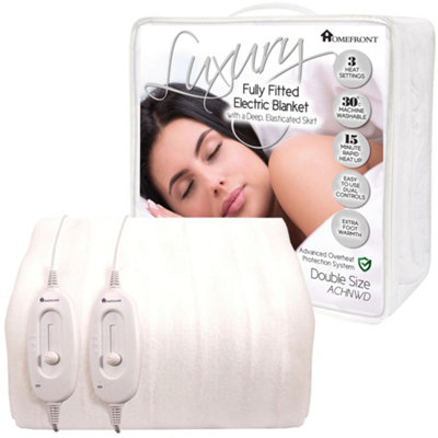 Homefront Electric Blanket Double Size Dual Control, Built In Advanced Overheat Protection