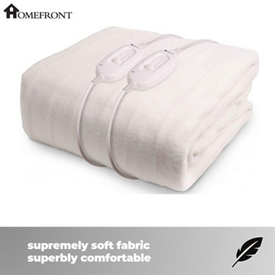 Homefront Electric Blanket Double Size Dual Control, Built In Advanced  Overheat Protection System with Auto Safety Shut Off | DIY at Bu0026Q