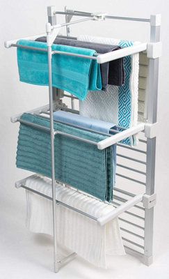 Glamhaus Digital Electric Clothes Airer Heated Drying Rack 4tier