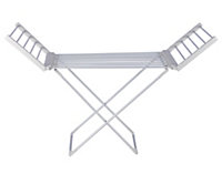 Homefront Electric Heated Clothes Horse Rail Airer Dryer 220W - Indoor Portable Free Standing - Energy Efficient, Low Energy
