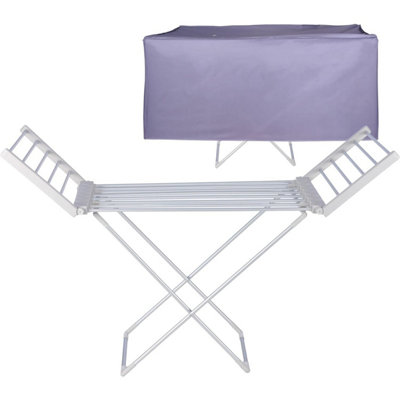 Homefront Heated Clothes Airer Rack Rail, Dryer 220W And Cover