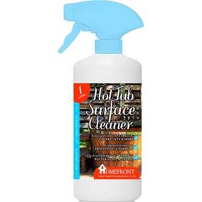 Homefront Hot Tub Surface Cleaner Removes Dirt Grime Waterlines & More From Spa Shells Covers & Jets 1L