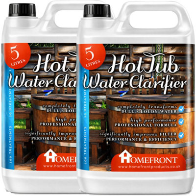 Homefront Hot Tub Water Clarifier - Transforms Dull & Cloudy Water Hot ...