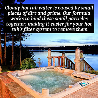 Homefront Hot Tub Water Clarifier - Transforms Dull & Cloudy Water Hot ...