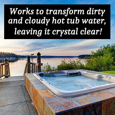Homefront Hot Tub Water Clarifier - Transforms Dull & Cloudy Water Hot ...