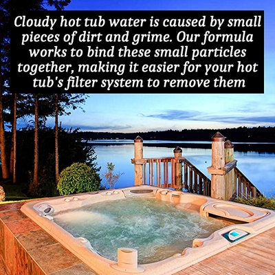 Homefront Hot Tub Water Clarifier - Transforms Dull & Cloudy Water Hot Tubs, Spas and Pools 3L