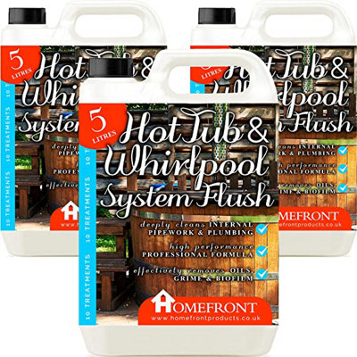 Homefront Hot Tub & Whirlpool System Flush Removes Dirt, Grime and