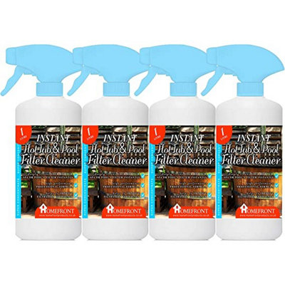 Homefront Instant Hot Tub and Pool Filter Cleaner Quickly Removes