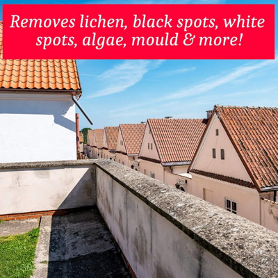 Homefront Intense Roof Cleaner - Removes Dirt, Grime, Black Spot, White Spot, Mould, Algae, Moss & More 15 Litres
