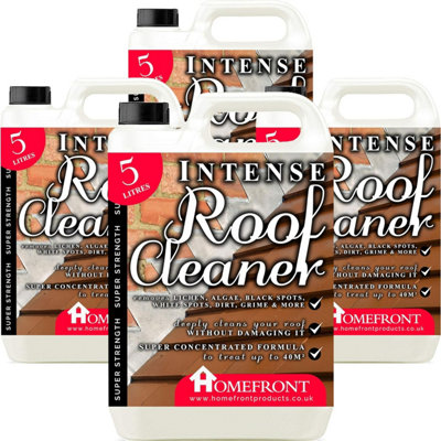 Homefront Intense Roof Cleaner Removes Dirt Grime Black Spot White Spot Mould Algae Moss & More 20 Litres