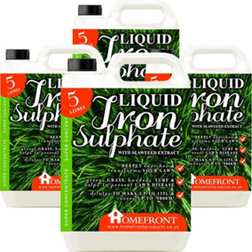 Homefront Liquid Iron Sulphate Greens Grass Hardens Turf and Helps to Prevent Lawn Disease Easy to Use Formula 20L