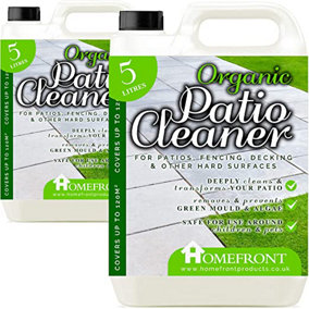Homefront Organic Patio Cleaner 10L - Pet Friendly Formula & Free From Bleach and Harsh Chemicals 10L